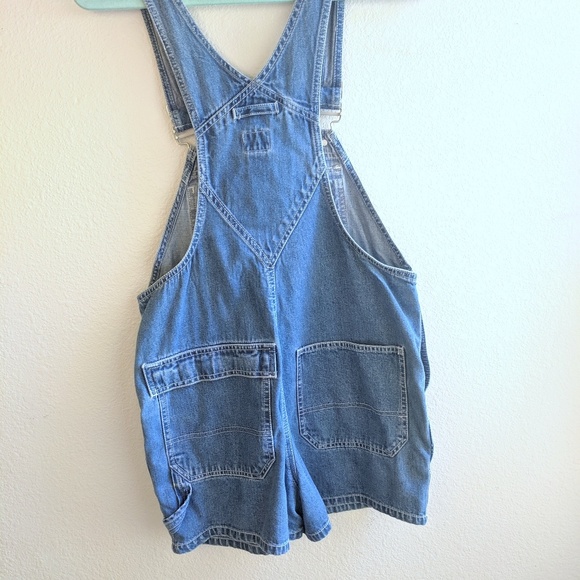 Gap Industrial Overall Shorts Blue Jean Romper - Picture 4 of 5